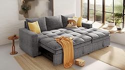 AYOUZ 89" L-Shape Convertible Sleeper Sectional