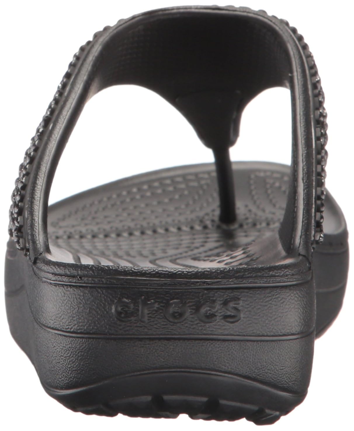 crocs sloane embellished women flip in black