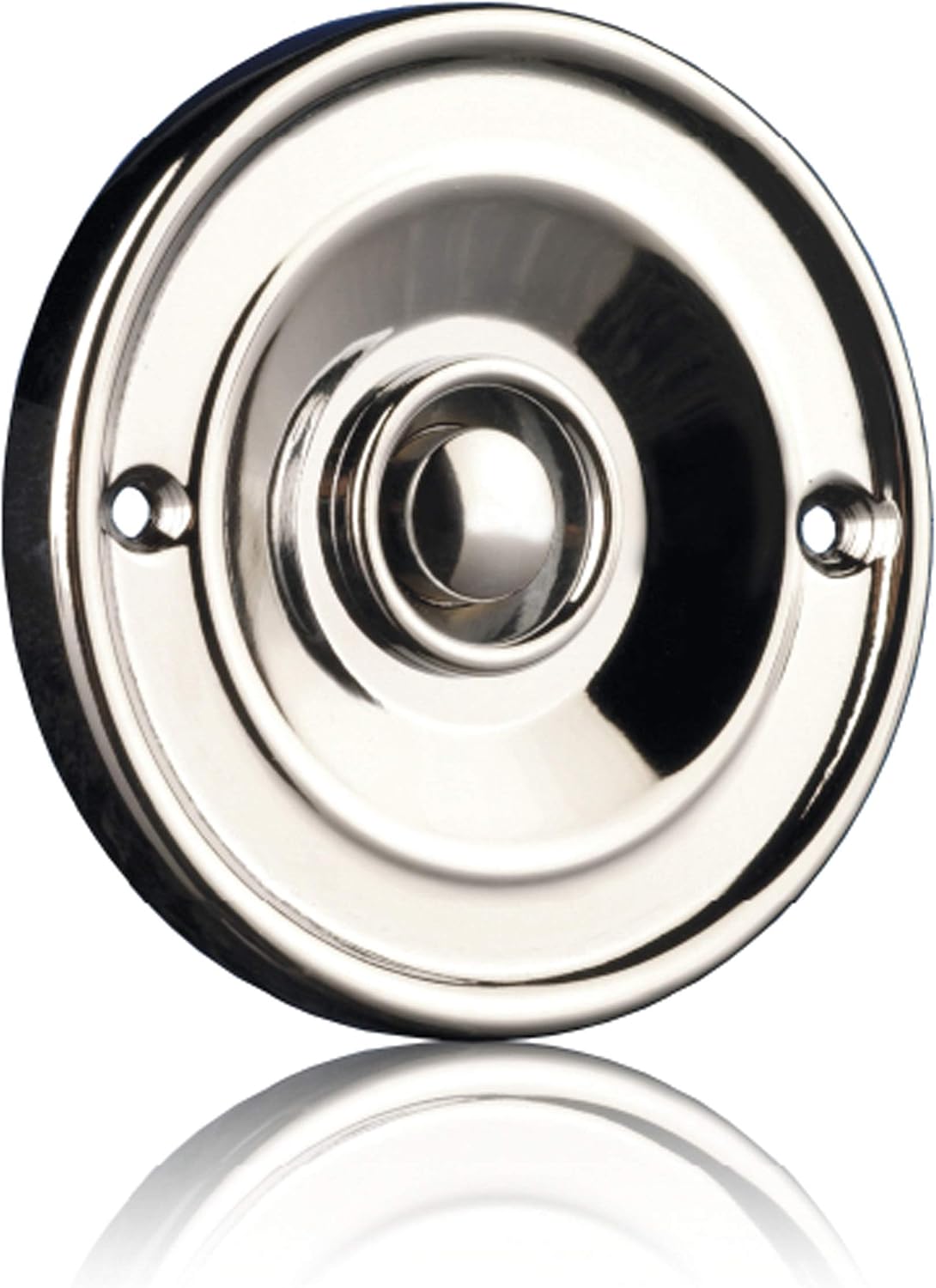 Byron 2207C Bell Push - Flush Mounted - Chrome Finish, 10.008.05, Silver