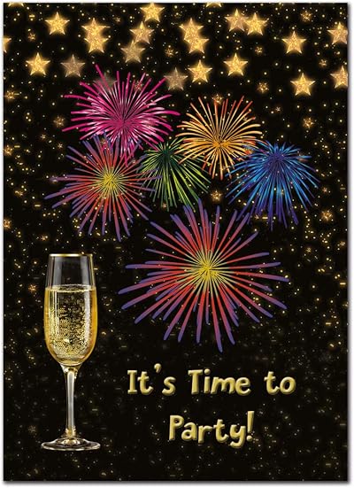 Felicitas Party Invitations Pack of 16 - Unique Art Designs & Envelopes