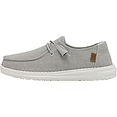 Hey Dude Women's Wendy Chambray | Women's Shoes | Women's Lace Up Loafers | Comfortable & Light-Weight