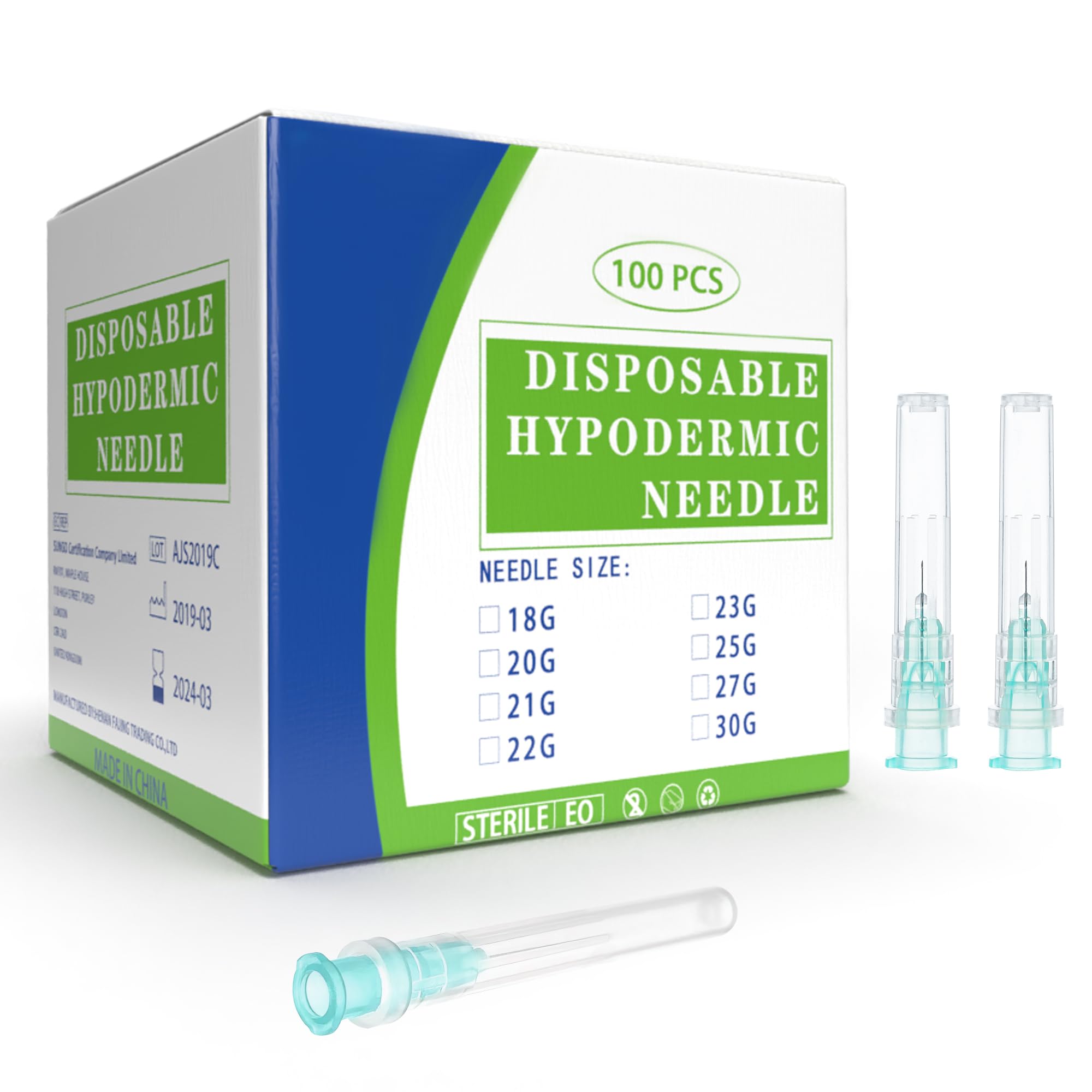 Photo 1 of 32 Gauge 0.15 inch/4mm Disposable Needles, Luer Lock Dispensing Needle Accessorie, Individual Packaged, Pack of 100