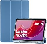 ProCase Slim Case for Lenovo Tab M11/K11 LTE 11 2024 TB330FU Pen Holder Blue