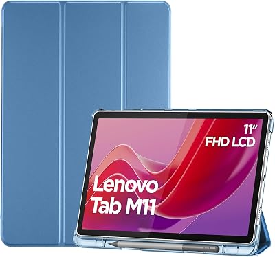 ProCase Slim Case for Lenovo Tab M11/K11 LTE 11 2024 TB330FU Pen Holder Blue