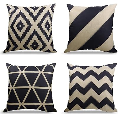 OYIMUA Abstract Blue Velvet Pillow Covers 18x18 - Set Of 2 For Sofa & Bed Decor