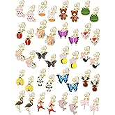 20Pairs Clip on Earrings for Girls Non-Pierced Earrings for Girls with No Ear Holes Clip-on Earrings Pack
