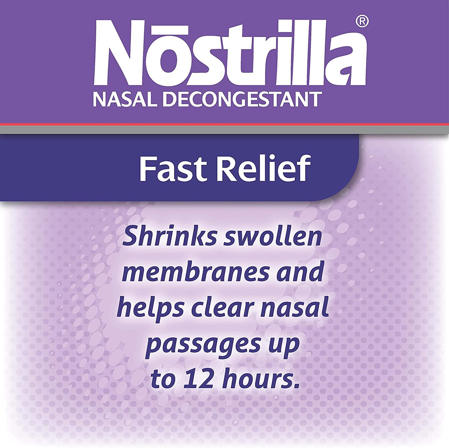 Nostrilla Nasal Decongestant Spray, Stuffy Nose Relief, 0.5 oz (6 Pack)