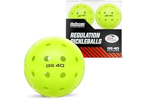 GoSports GS 40 Pickleball Balls - 4, 12, or 36 Pack of Regulation USAPA Pickleballs