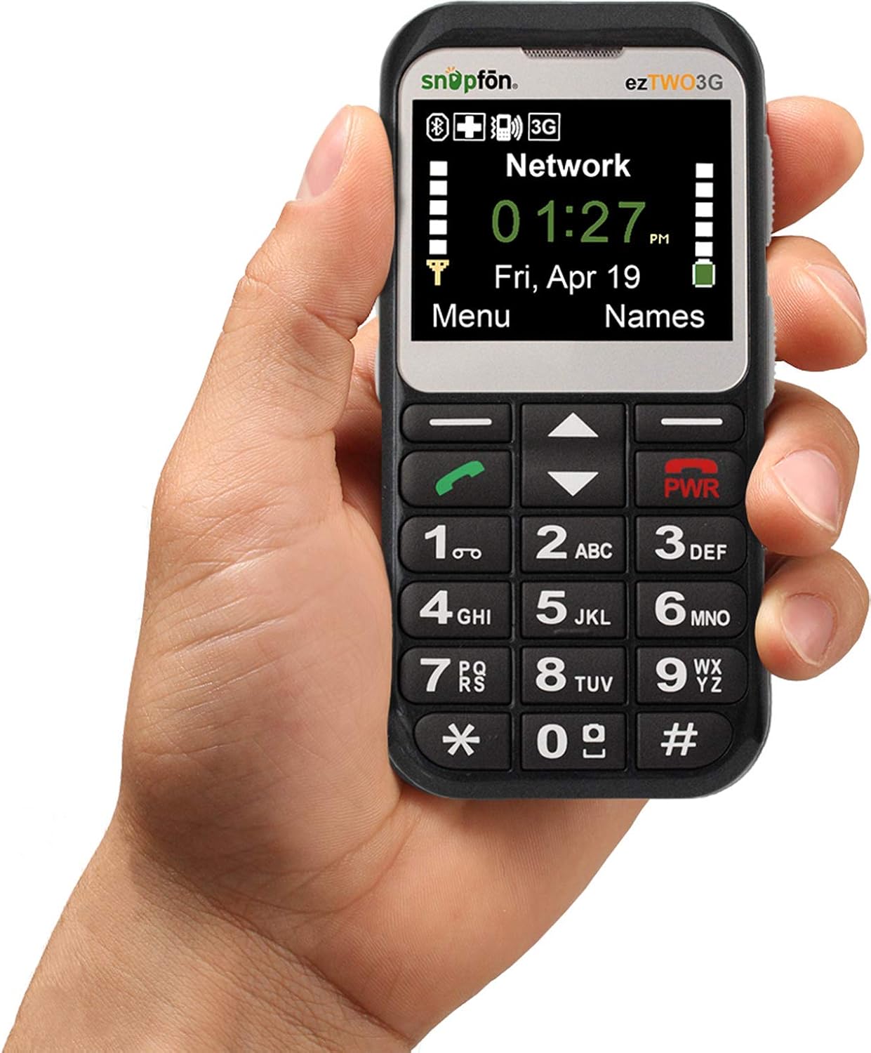 SOS Button Snapfon ezTWO Senior Unlocked GSM Cell Phone Hearing Aid