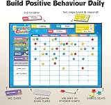 Smart Panda Magnetic Reward Chart - 300 Stars, 80 Tasks, Kids Routine, Potty view 2