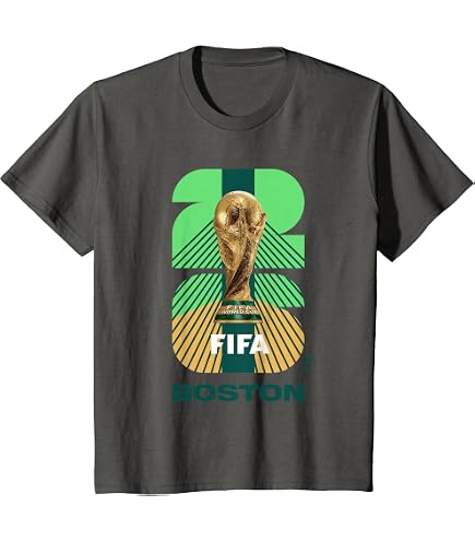 Amazon.com: FIFA World CUP26 Boston Trophy Color T-Shirt