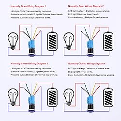 DMWD 2PCS 16MM Momentary Push Button Switch 12V-24V