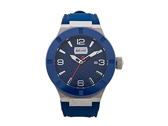 Just Cavalli Herren Analog-Digital Quarz Uhr mit Silikon Armband JC1G017P0025