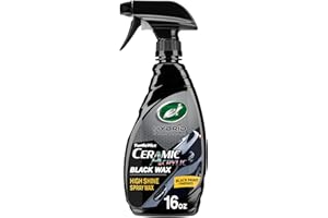 Turtle Wax 53447 Hybrid Solutions Ceramic Acrylic Black Spray Wax Formulated for Black Car Paint, Fills Scratches and Swirl M