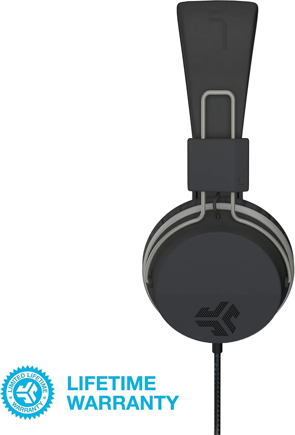 JLab Audio Neon Folding On-Ear Headphones | Wired Headphones | Tangle Free Cord | Noise Isolation | 40mm Neodymium Drivers | C3 Sound (Crystal Clear Clarity) | Black: Electronics