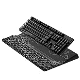Ospelelf Wrist Support With Keyboard Stand, Comfy Ergonomic Riser Holder for Office Home