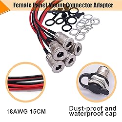 weideer 12Pcs 10A DC Power Jack Cord Socket