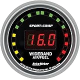 Auto Meter Ultra-Lite Wide Band Air Fuel Ratio Kit – 2.3125 Inch Gauge With Bosch Sensor For Tuning