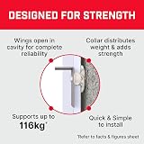 Bullfix Universal Plasterboard Fixings Heavy Duty 24 Pack Drywall Anchors view 5