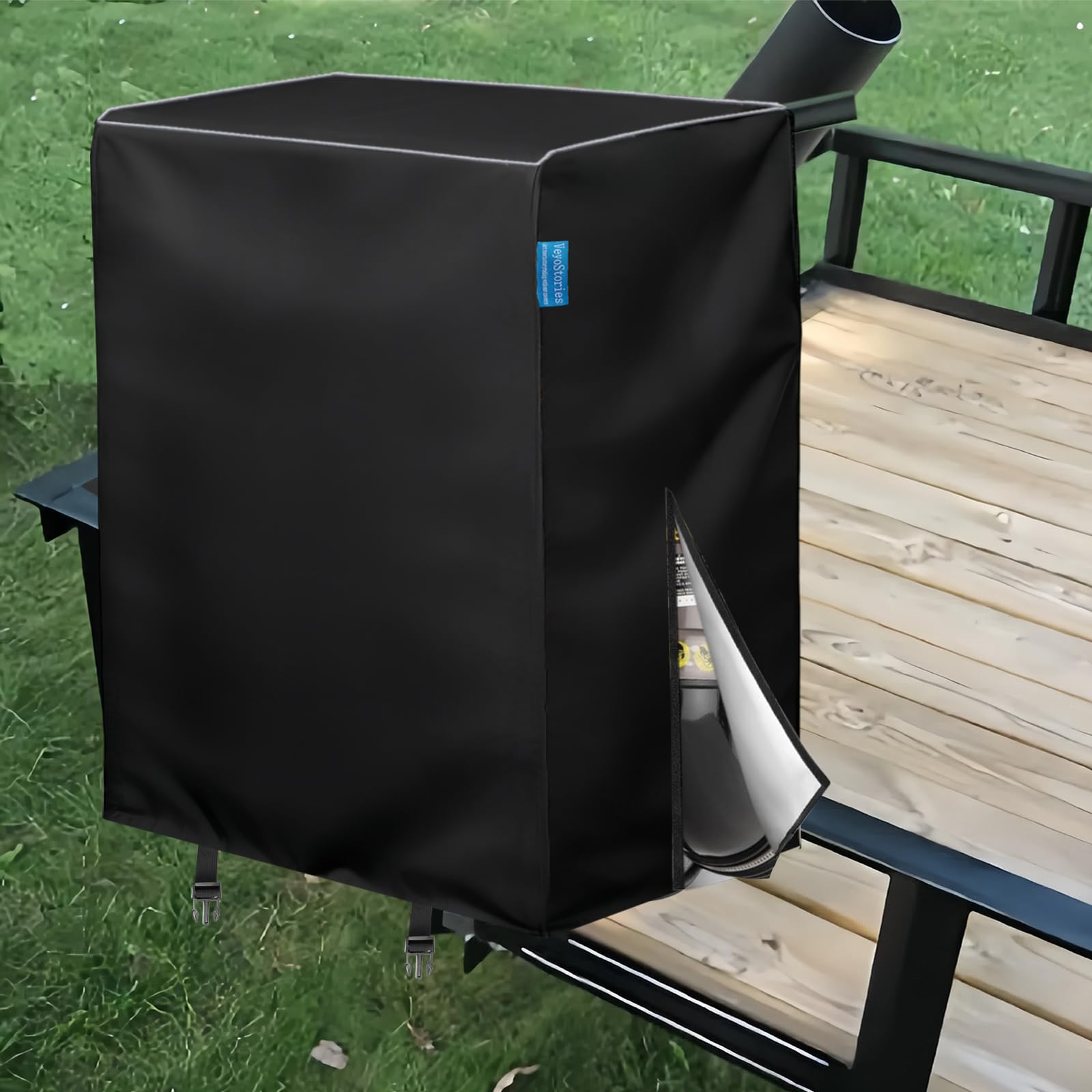 Photo 1 of **UNKNOWN DAMAGES** VeyoStories Heavy-Duty Backpack Blower Cover, Universal Fit for Multiple Brands of Blowers, Waterproof & Windproof 600D Oxford Cloth with UV Protection – All-Weather Dust Cover.