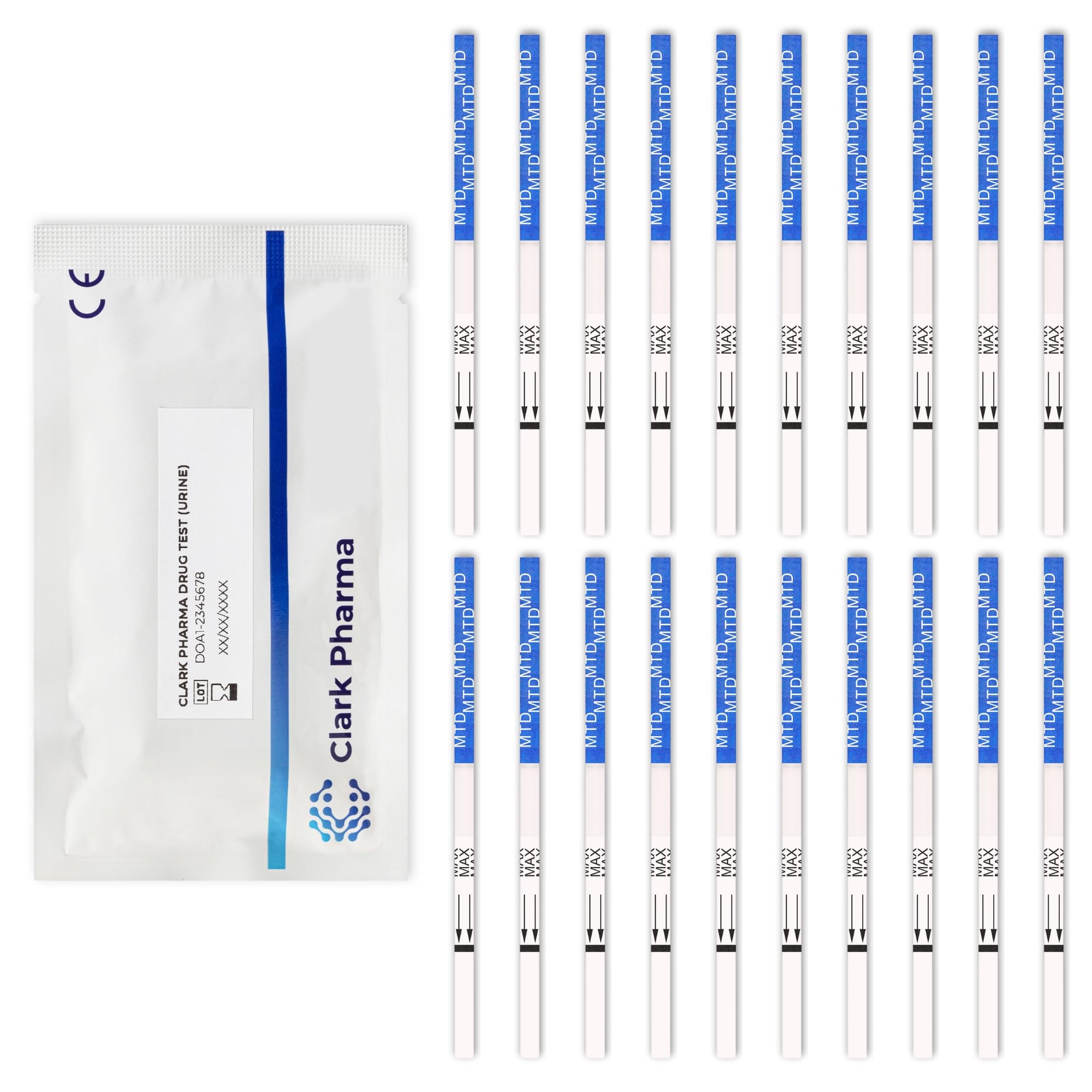20 x Methadone Drug Test Strips | Tests Urine for Methadone | Meth Drug Instant Testing Kit Screener
