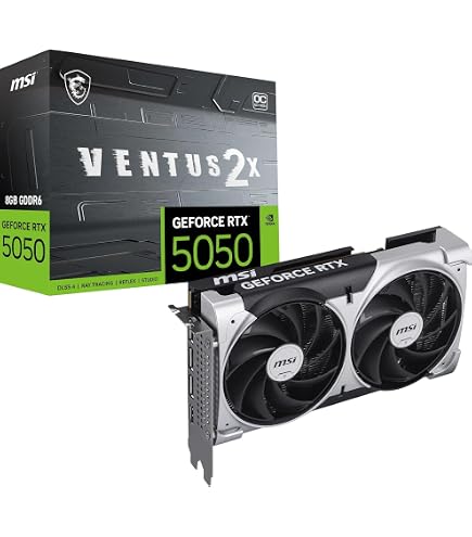 [ほぼ新品]GEFORCE RTX5050 8GB GPU NV RTX5050 8GB BLACK GF 1-CLICK OC TECLAB LITE 128BITS GDDR6