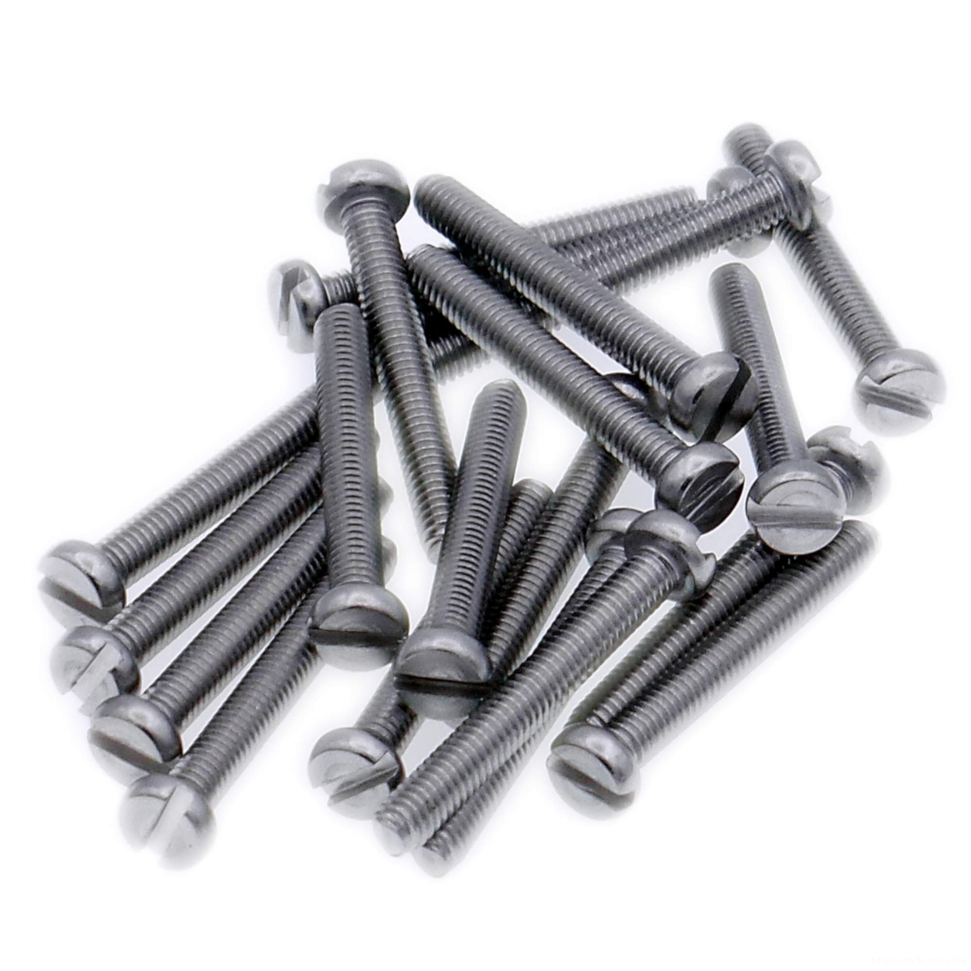 M2 (2mm x 25mm) Slot Cheese Machine Screw (Bolt) - Stainless Steel (A2) (Pack of 20) — image 1