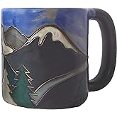 Mara Stoneware Mug - Snowy Mountains - 16 oz