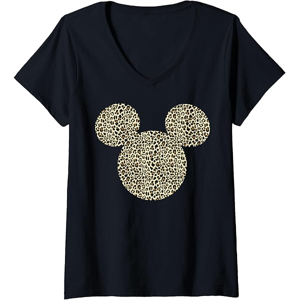 Amazon.com: Disney Mickey Mouse Cheetah Print Silhouette Fill