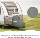 URAQT Tow Hitch Cover Universal Waterproof with Reflective Strip Grey/Green view 5
