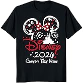 Custom 2026 Family Matching Vacation T-Shirts Family Trip Shirts with Name Personalized Magical Tee Mickey & Minnie Outfits