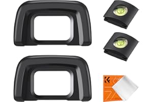 K&F Concept Soft Silicone Eyecup Eyepiece Viewfinder for Nikon D5000 D5100 D3000 D3100 Cameras Replaces DK-24 Eyecup(2 Pcs) w