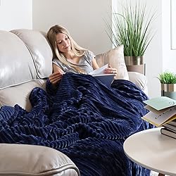 Clara Clark Cut Plush Fleece Throw Blanket - Twin