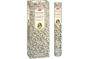 Hem Precious Jasmine Incense Sticks (Box of, 20g Tubes) | Natural Fragrance for Aromatic Rooms | Odor Remover Incense for Str