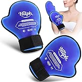 Hilph Hand Ice Pack Gloves for Pain Relief 2 Packs, Cooling Gel Ice Gloves for Full Hands Finger Wrist Injuries, Cold Therapy for Chemotherapy & Neuropathy, Carpal Tunne, Arthritis, Working Hands