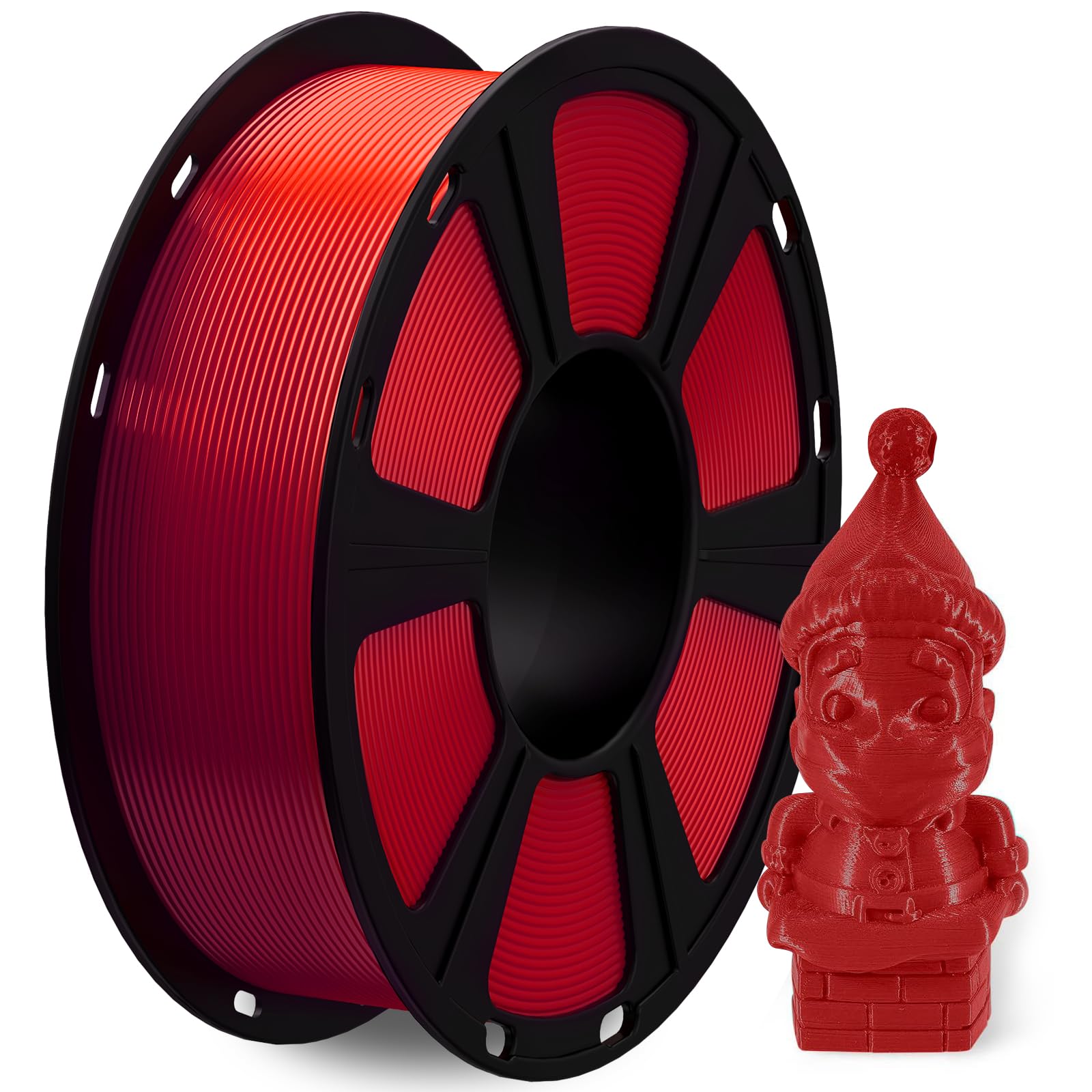 PETG Filament,3D Printer Filament,GIANTARM PETG Filament 1.75mm,Dimensional Accuracy +/- 0.02mm, 1kg,Red