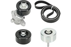 Kozlira Engine Drive Belt Tensioner Idler Pulley Serpentine Belt Kit Compatible with Nissan Maxima 3.5L V6, 2009-2015#Replace 11955JA10D 7PK1705 11925JA11A 11925JA100 with One Year Quality Assurance