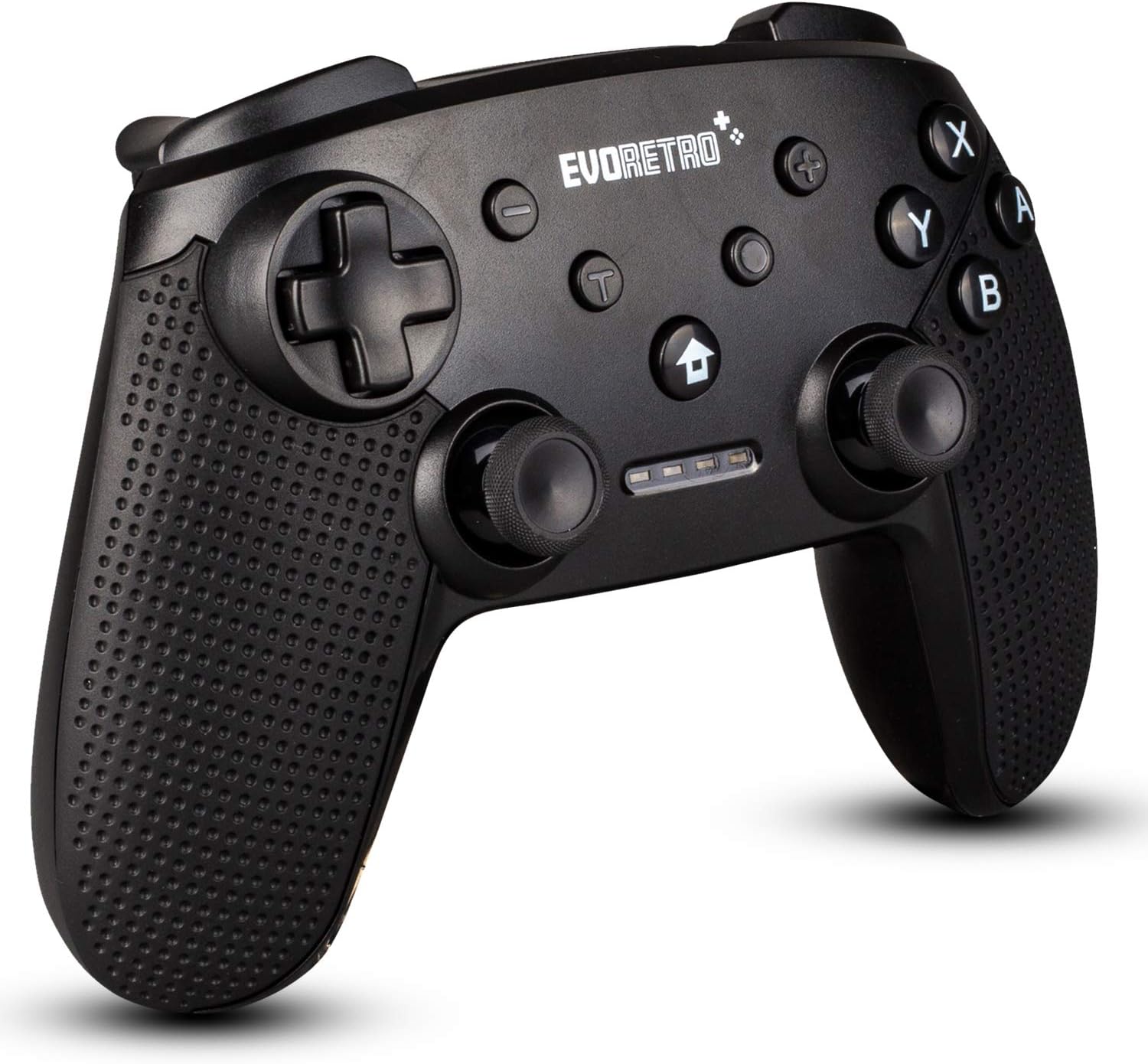 Amazon Com Wireless Bluetooth Controller Compatible With Nintendo Switch Pro Black Pc Gamepad Joypad Remote With Gyro Axis Turbo Buttons By Evoretro Computers Accessories