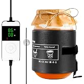 Kombucha Heating Wrap with Digital Thermostat - Fermentation Heating Pad for Kombucha Warmer, Equipped with an NTC Temperature Sensor &amp; Suction Cup, Suitable for 1 Gallon 2 Gallon 3 Gallon