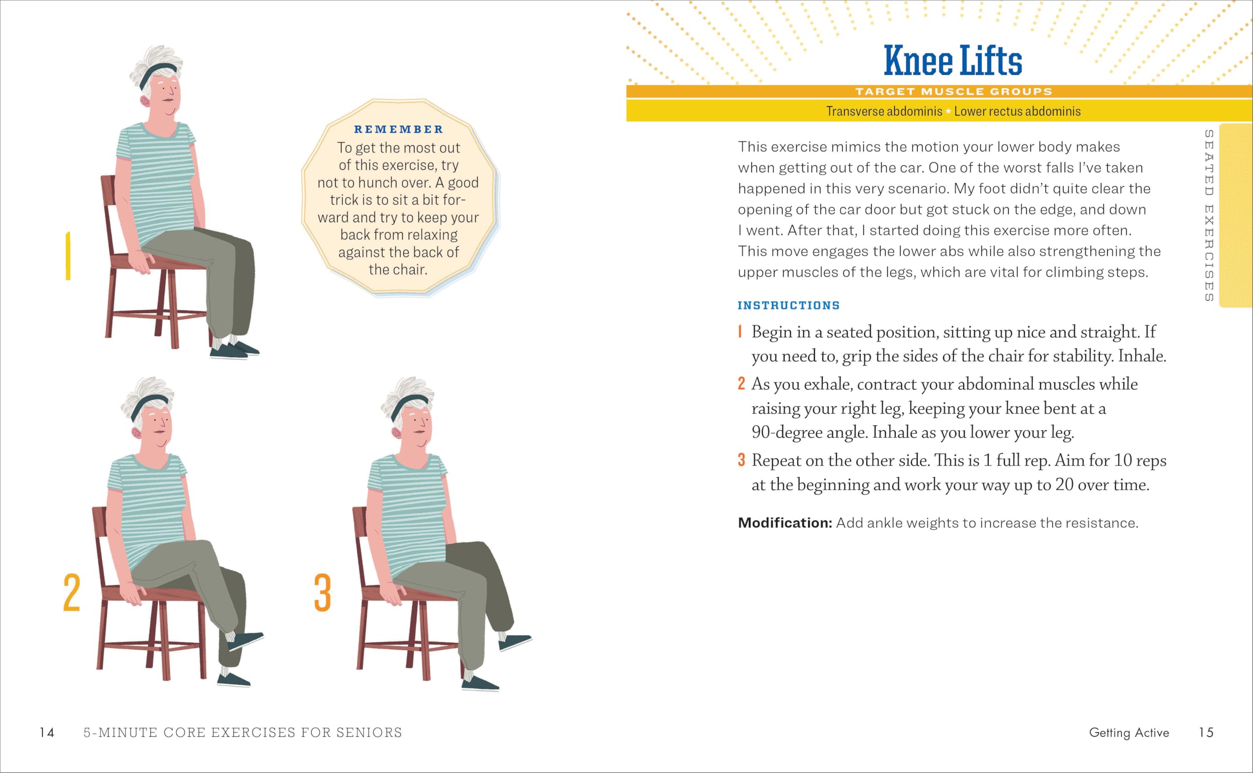 5-Minute Core Exercises for Seniors: Daily Routines to Build Balance and Boost Confidence 5-Minute Core Exercises for Seniors: Daily Routines to Build Balance and Boost Confidence Paperback Kindle Spiral-bound Cards