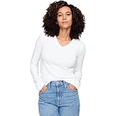 Gap Womens Long Sleeve Favorite V-Neck T-Shirt