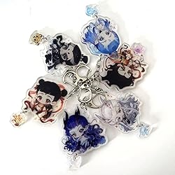 Cute Movie Ne Zha 2 Acrylic Keychain Aoguang