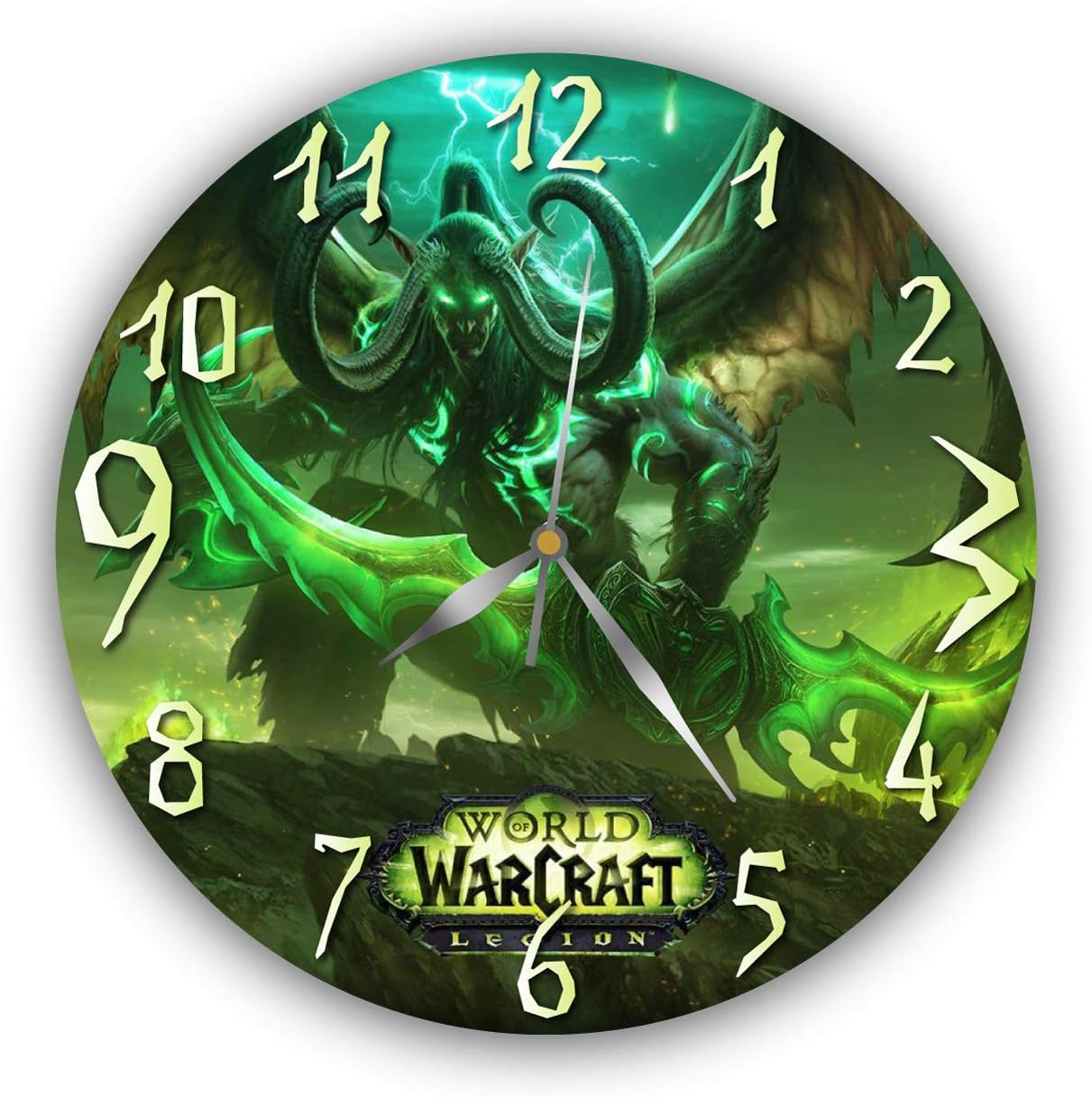 World of Warcraft 11’’ Handmade Wall Clock - Get Unique décor for Home or Office – Best Gift Ideas for Kids, Friends, Parents and Your Soul Mates