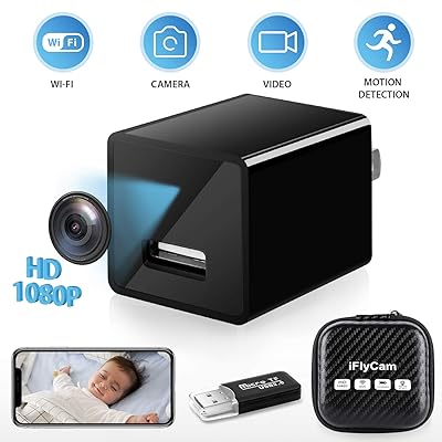 Hidden Camera, Wireless 1080P WiFi Mini Camera with Motion Detection as Nanny Baby Cam Security Video Recorder for Home Office Indoor with Remote Monitoring for Smart Phones