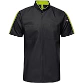 Red Kap Men's Short Sleeve Two Tone Pro+ Work Shirt with OilBlok and Mimix Black