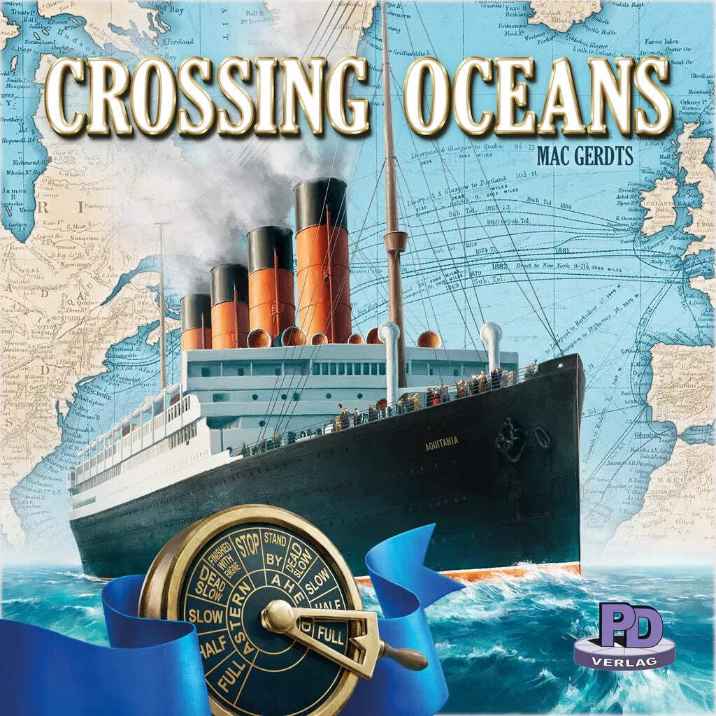 PD-Verlag Crossing Oceans: Board Game, Strategy, Resource Management, Competition, Age 6+, 1 Player