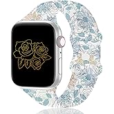 Band Compatible with Apple Watch Bands 40mm 41mm 38mm 44mm 45mm 42mm Women Men, Printed Soft Silicone Waterproof Replacement Pattern Strap Wristband for iWatch Series 7 6 SE 5 4 3 2 1