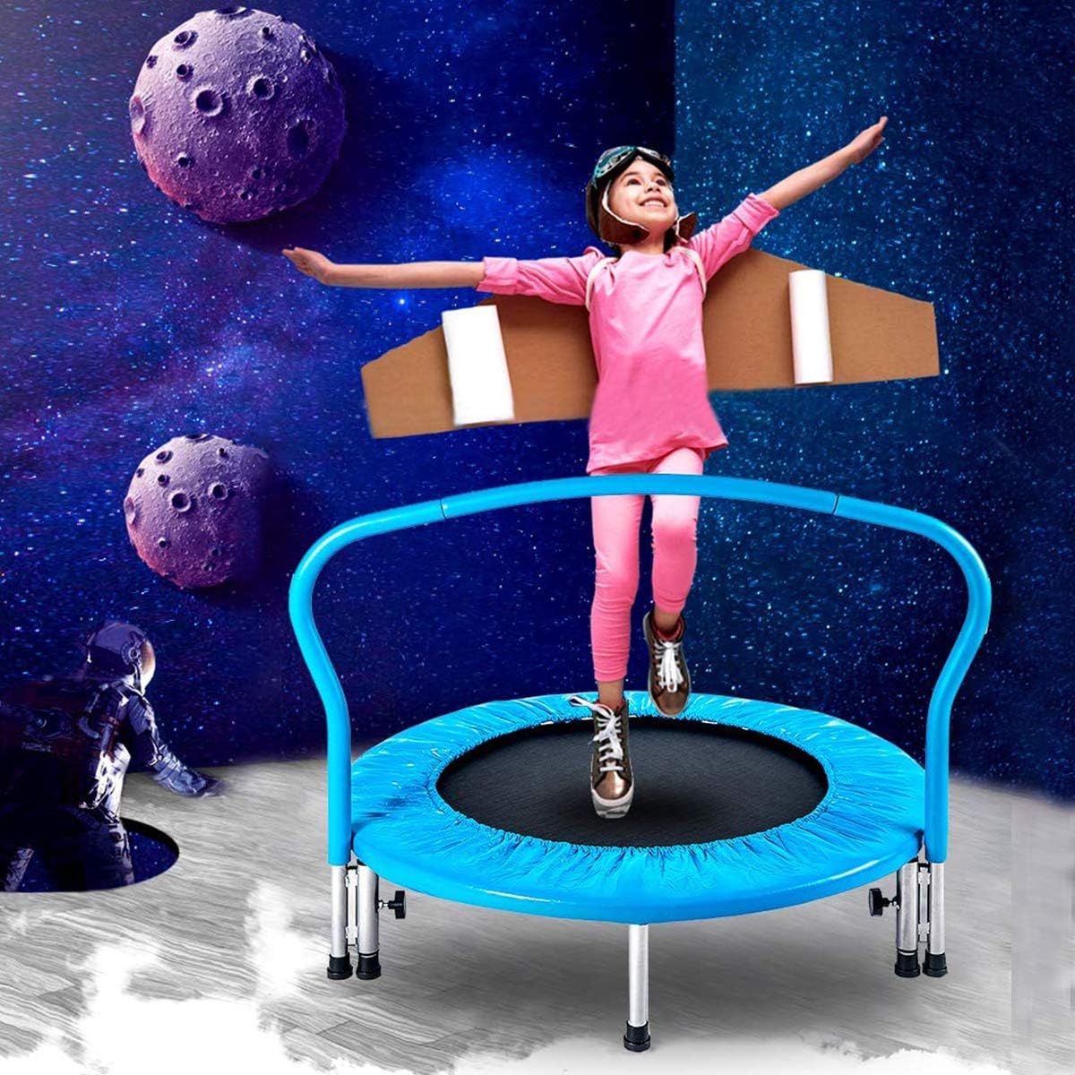 GIKPAL 36'' 38'' 45'' 10ft Trampoline for Kids and Adults Indoor Outdoor Use
