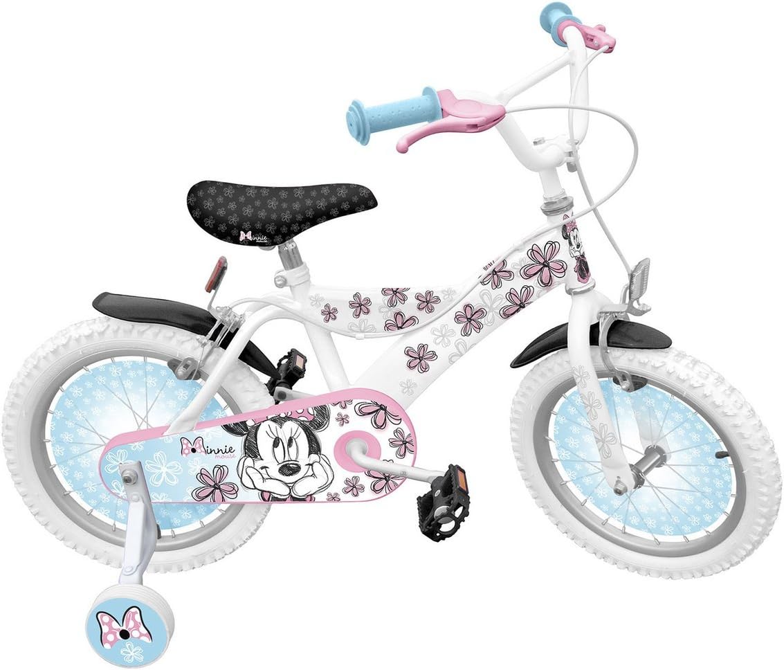 Stamp 16-Inch Disney Minnie Mouse Mash-Up Bike with Ball Bearing/Steel Rims/Rear Coaster Brakes