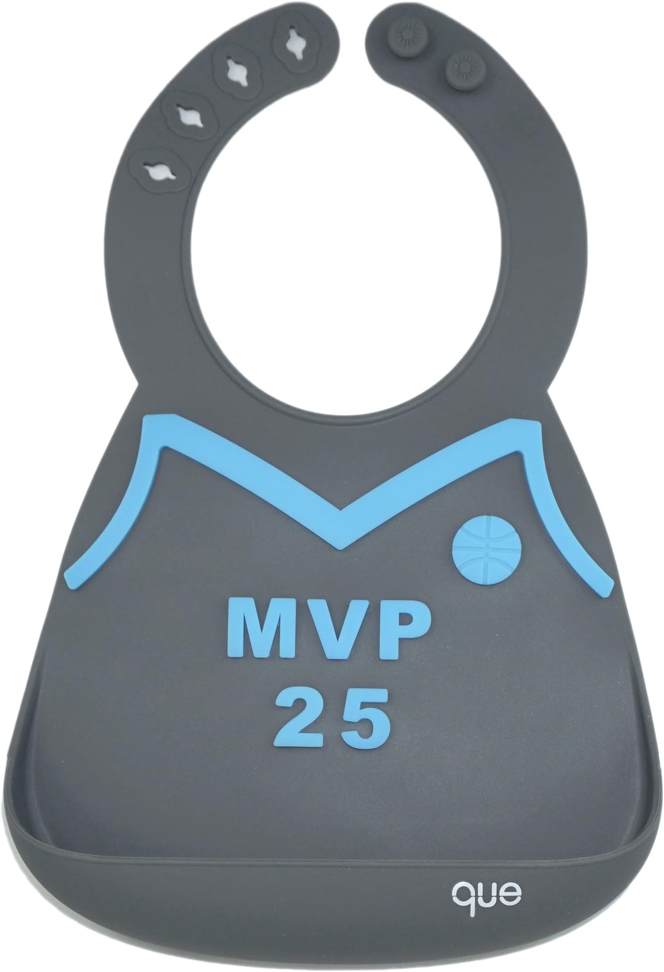 BPA-Free, Waterproof, Soft & Adjustable Silicone Baby Bibs Lightweight, durable, easy to clean! que Bib